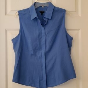 Sleeveless button down shirt